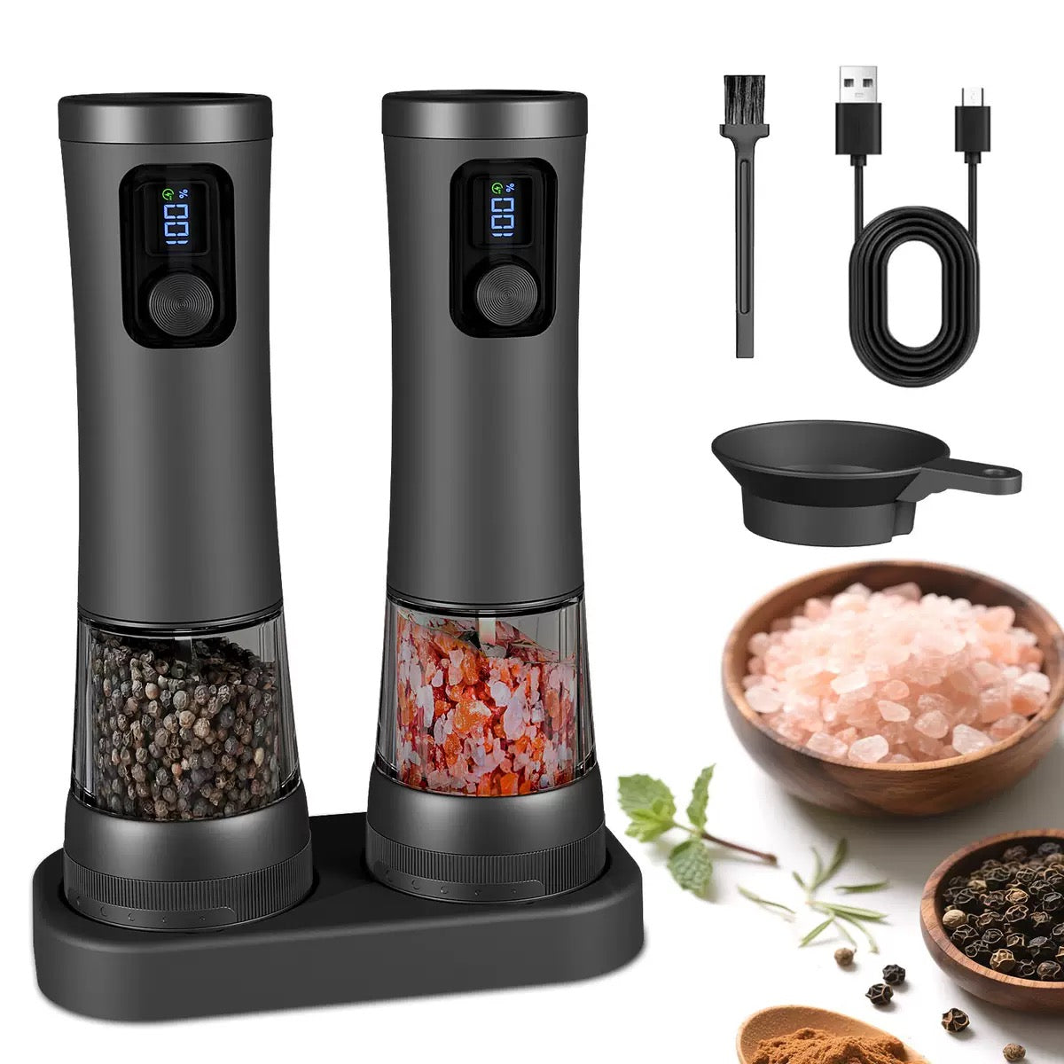 Pepper & Sea Salt Electric Grinder