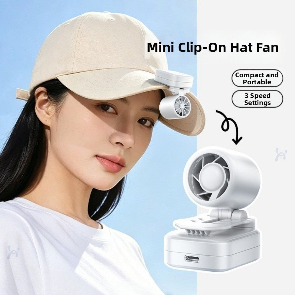 Mini Clip-on Hat Fan