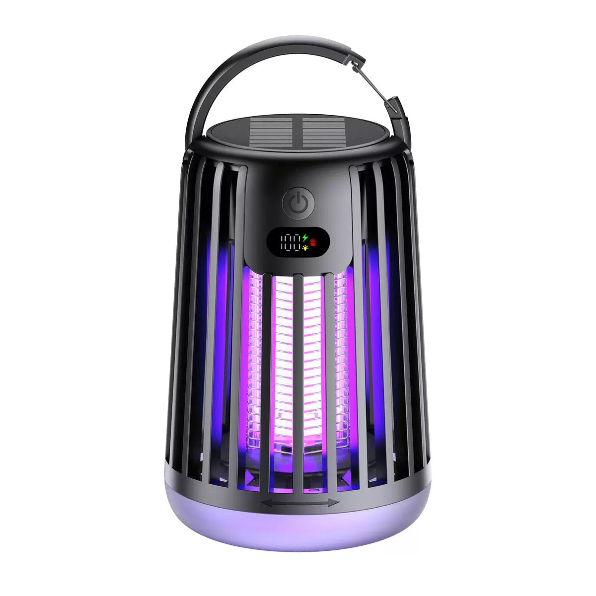 Lampe anti-moustiques solaire UV rechargeable pour maison et camping
